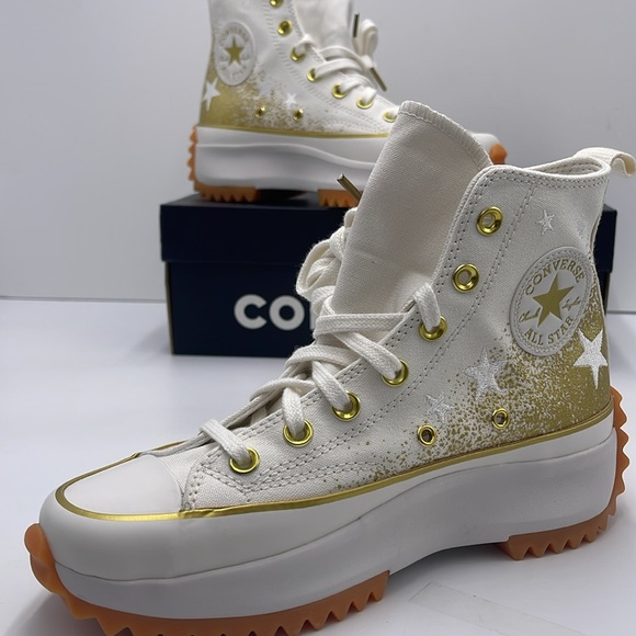 Converse WMNS RUN STAR HIKE HI VINTAGE WHITE/VINTAGE WHITE A12900C Platforms Sne - Picture 15 of 16